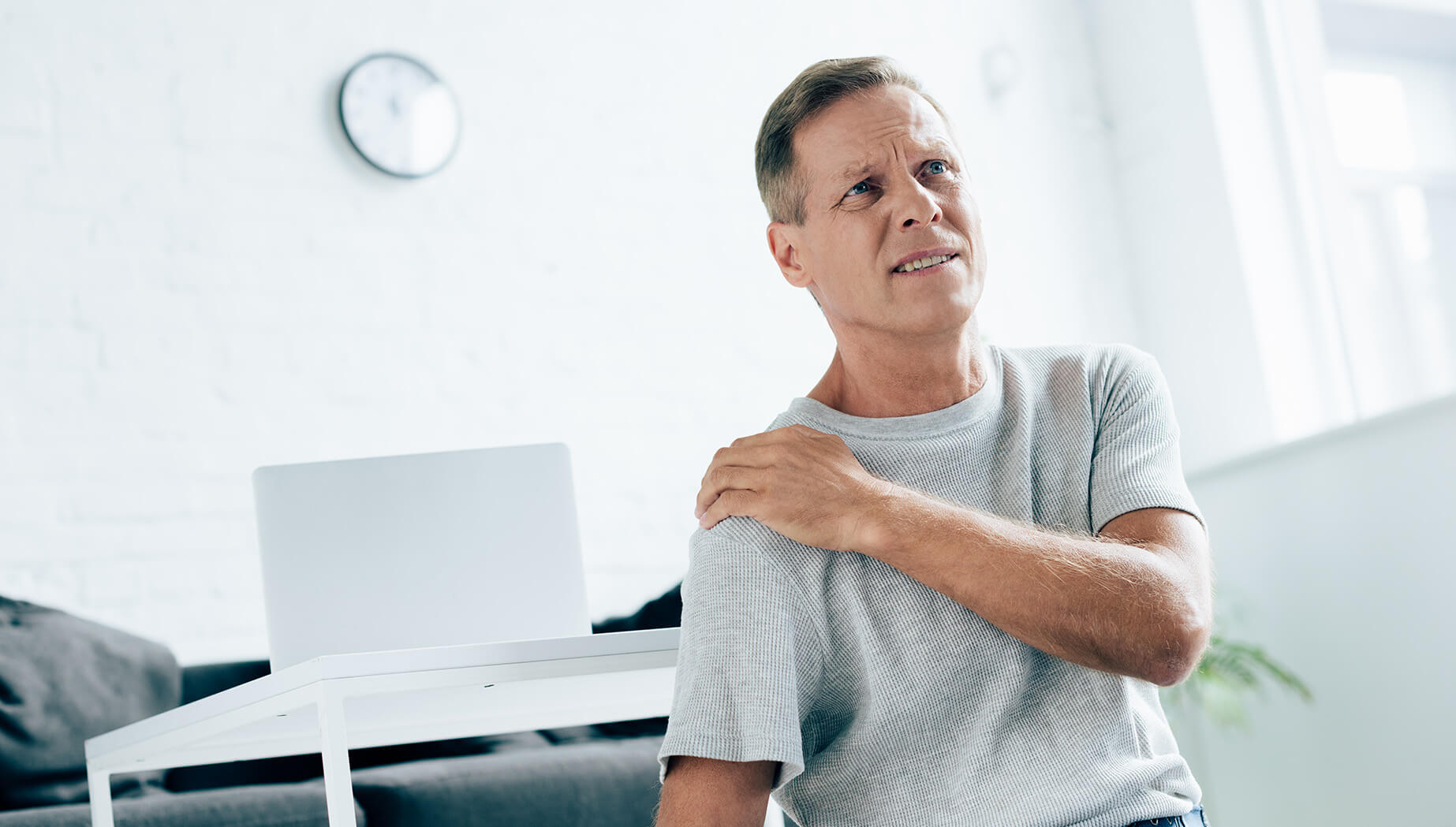 Man with Shoulder Pain